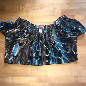 Carol Rose Breezy Blouse with Cap Sleeves